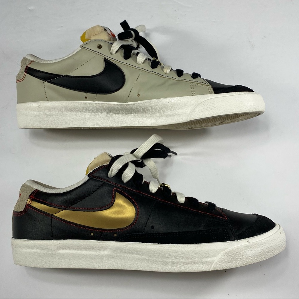 NIKE Blazer Low ‘77 Premium Men’s Shoes Size:9 Leather Multicolor DH 4370-001 - Picture 2 of 13